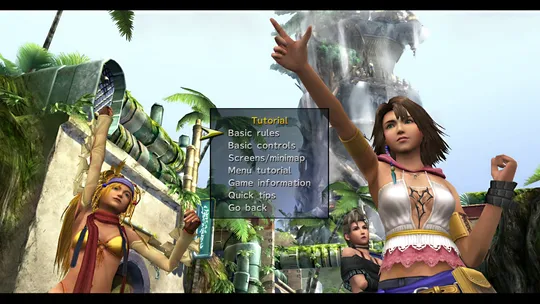Tutorial main menu screen for Last Mission