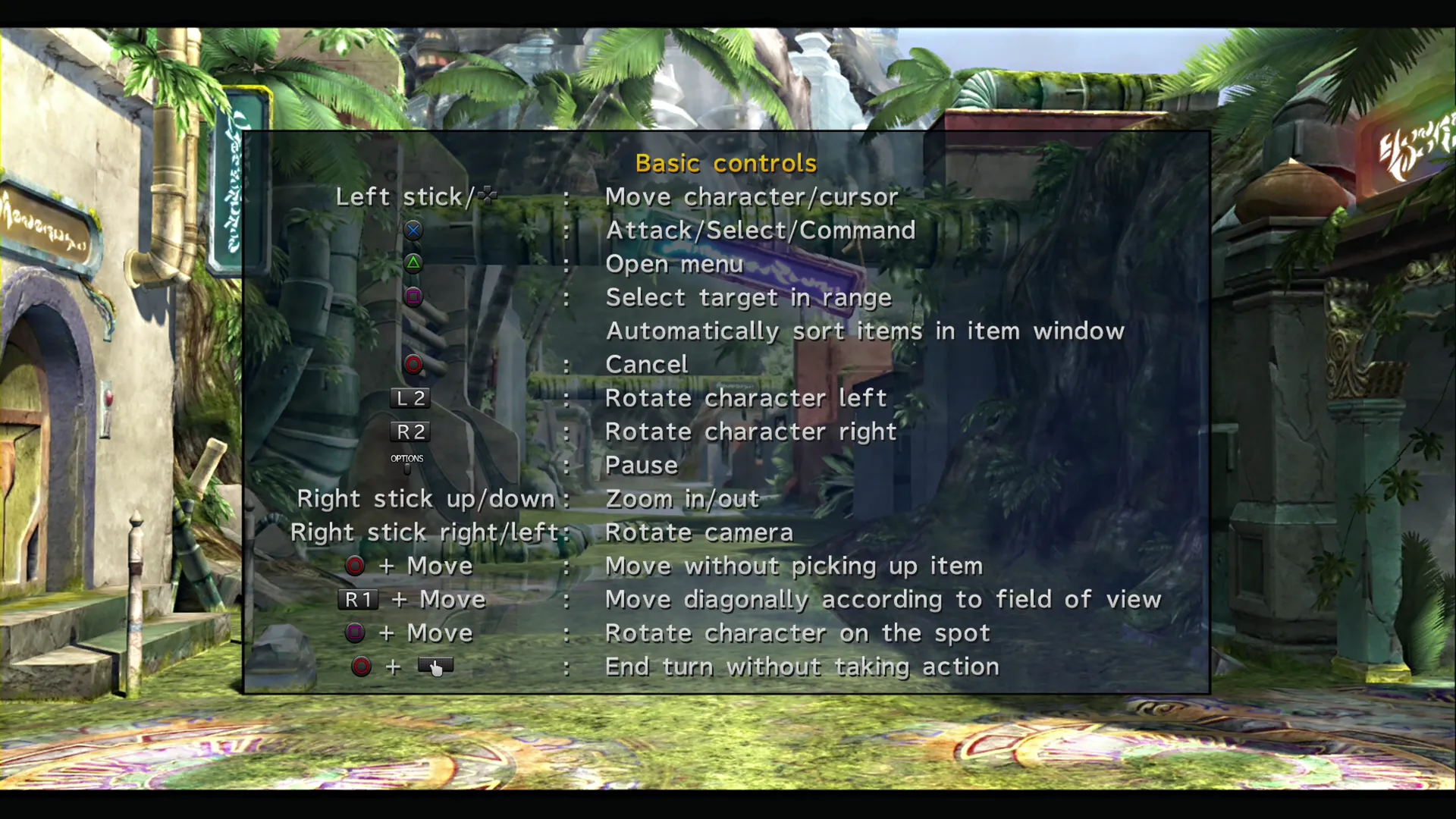 Tutorial screen showing the controller setup for Last Mission