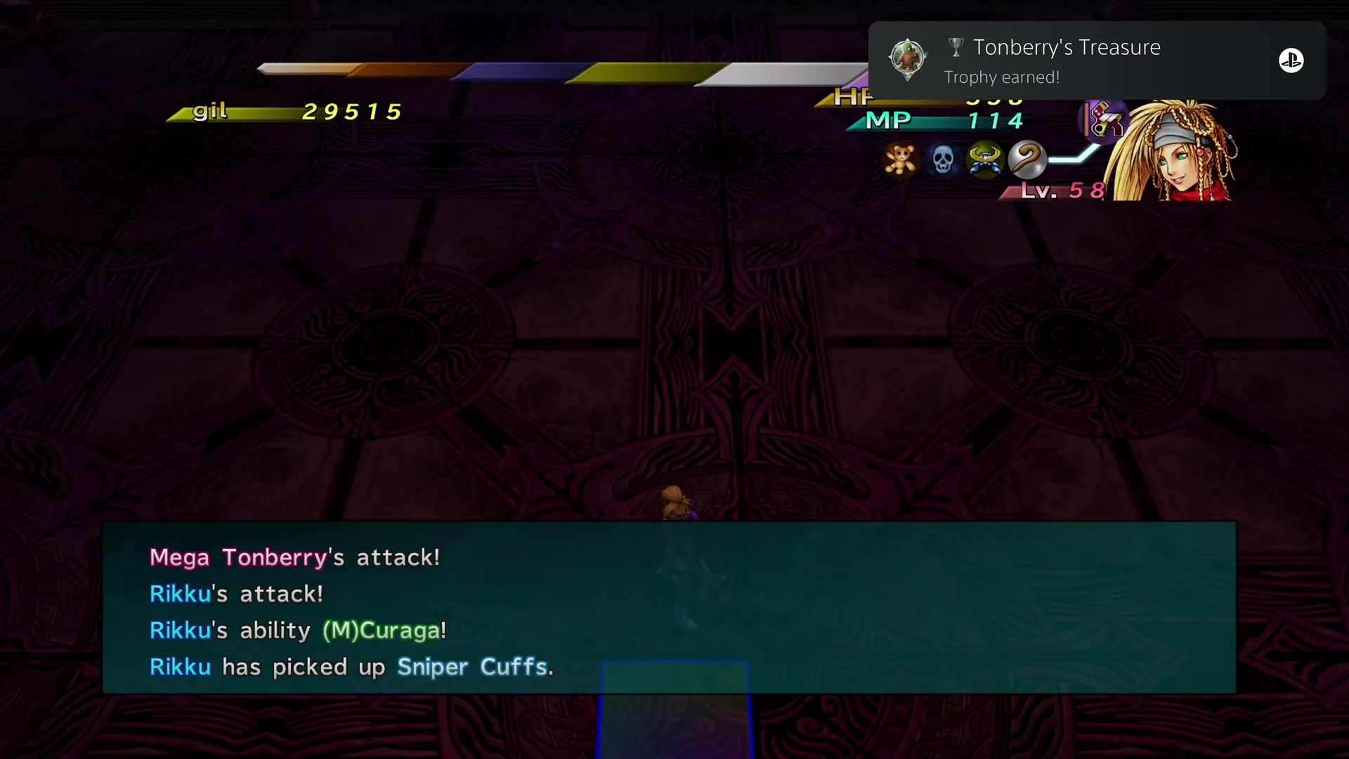 Obtaining the Sniper Cuffs and the Tonberry’s Treasure achievement/trophy