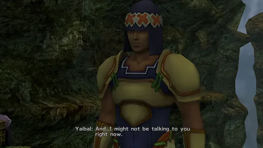 Yaibal talking about the follies of war at the end of the Mushroom Rock episode