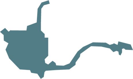 Map of the Calm Lands area near the bridge