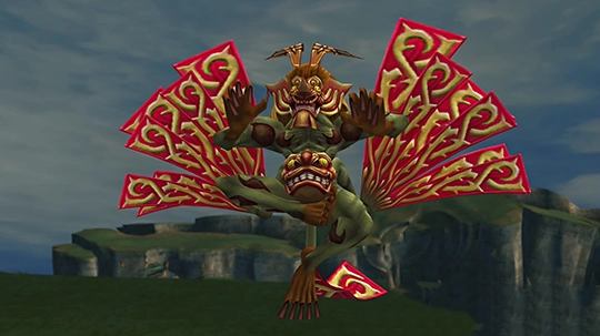 Screenshot of Aerouge in a battle at the Monster Arena