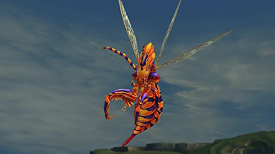 Screenshot of Killer Bee in a battle at the Monster Arena