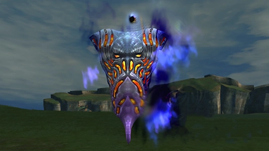 Screenshot of Larva in a battle at the Monster Arena