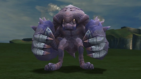 Screenshot of Mafdet in a battle at the Monster Arena