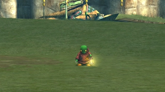 Screenshot of Master Tonberry in a battle at the Monster Arena