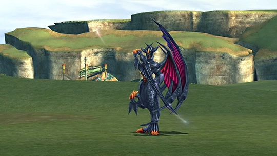 Screenshot of Varuna in a battle at the Monster Arena