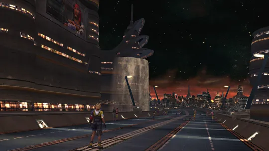 Zanarkand from a far before Sin attacks