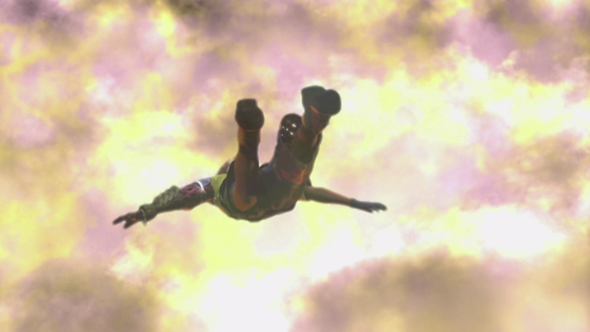 Tidus jumping off the airship