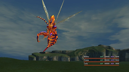 Screenshot of Killer Bee in a battle at the Monster Arena