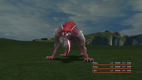 Screenshot of Mi’ihen Fang in a battle at the Monster Arena