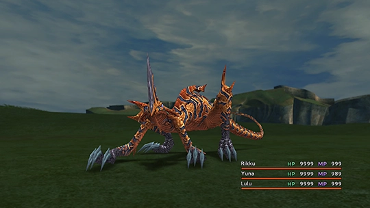 Screenshot of Ipiria in a battle at the Monster Arena