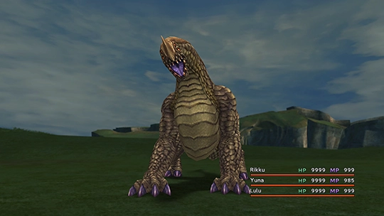 Screenshot of Vouivre in a battle at the Monster Arena