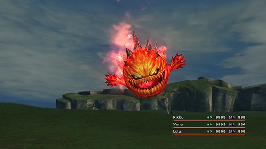 Screenshot of Bomb in a battle at the Monster Arena