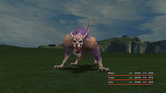 Screenshot of Garm in a battle at the Monster Arena