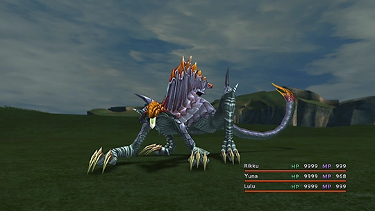 Screenshot of Melusine in a battle at the Monster Arena