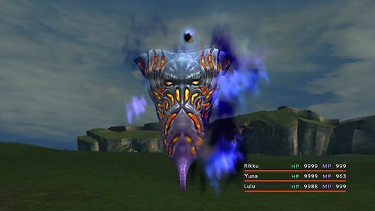 Screenshot of Larva in a battle at the Monster Arena