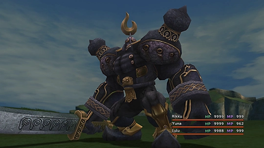 Screenshot of Iron Giant in a battle at the Monster Arena