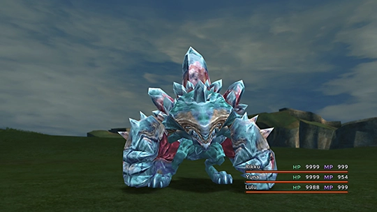 Screenshot of Murussu in a battle at the Monster Arena