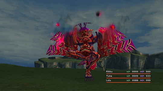 Screenshot of Imp in a battle at the Monster Arena