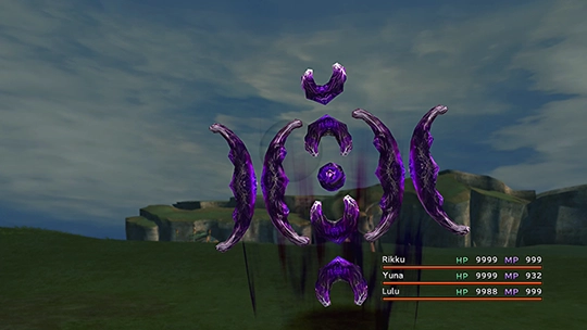 Screenshot of Dark Element in a battle at the Monster Arena