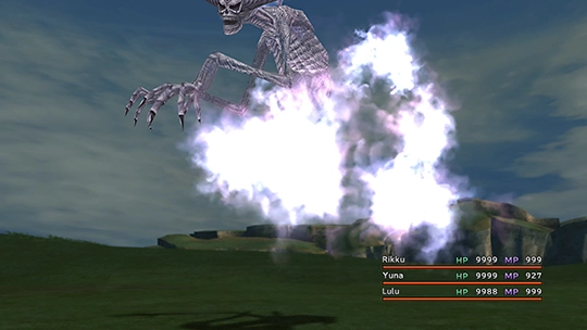 Screenshot of Ghost in a battle at the Monster Arena