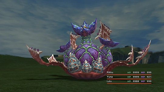 Screenshot of Grat in a battle at the Monster Arena