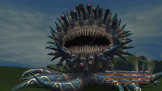 Screenshot of Great Malboro in a battle at the Monster Arena