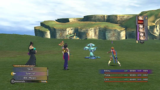 Screenshot of Sleep Sprout in a battle at the Monster Arena