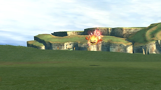 Screenshot of Puroboros in a battle at the Monster Arena