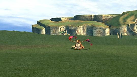 Screenshot of Master Coeurl in a battle at the Monster Arena