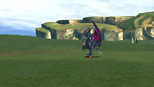 Screenshot of Varuna in a battle at the Monster Arena