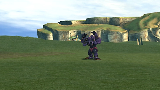 Screenshot of Kottos in a battle at the Monster Arena