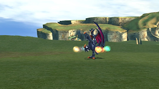 Screenshot of Abaddon in a battle at the Monster Arena