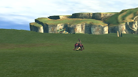 Screenshot of Fenrir in a battle at the Monster Arena