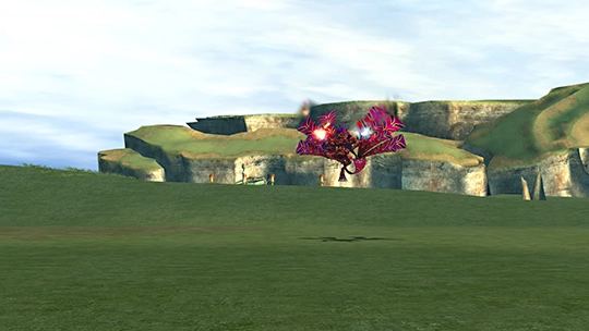 Screenshot of Vidatu in a battle at the Monster Arena