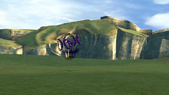 Screenshot of Nega Elemental in a battle at the Monster Arena