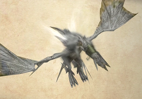 Bestiary screenshot of an Aeronite