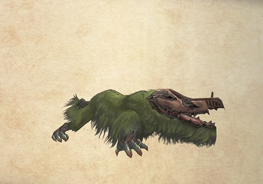 Bestiary screenshot of a Baritine Croc