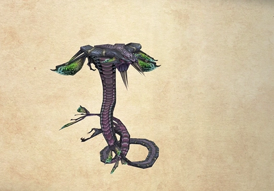 Bestiary screenshot of a Basilisk