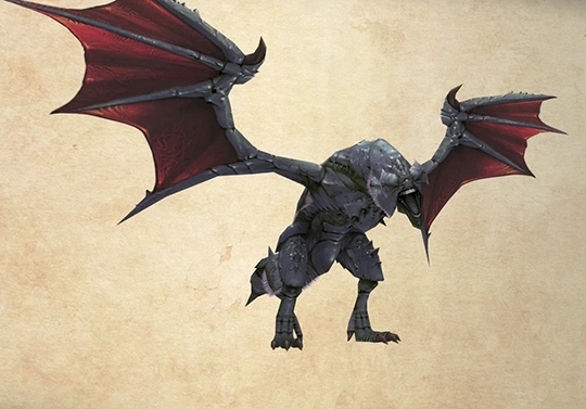 Bestiary screenshot of a Cataract Aevis