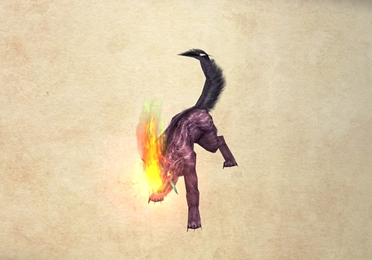 Bestiary screenshot of a Cerberus