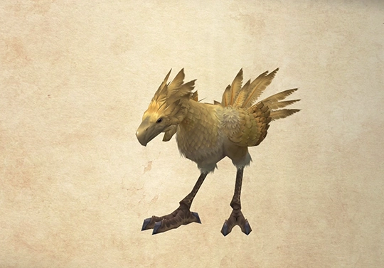 Bestiary screenshot of a Chocobo
