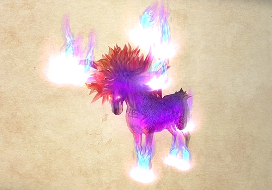 Bestiary screenshot of a Darkmare