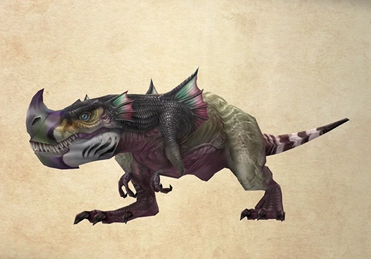 Bestiary screenshot of a Diresaur