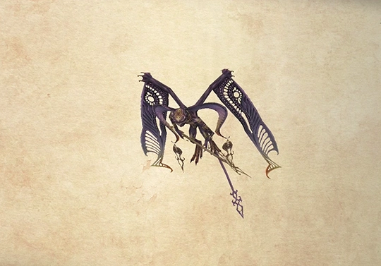 Bestiary screenshot of a Gargoyle