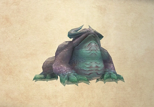 Bestiary screenshot of an Iguion