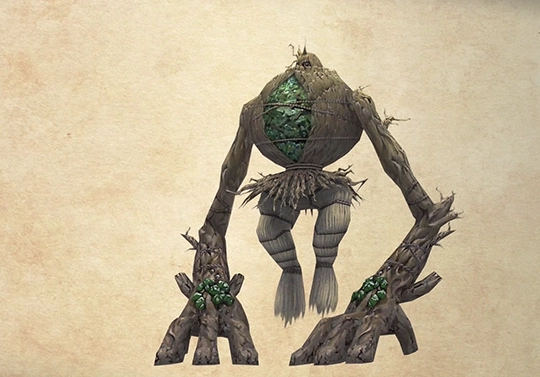 Bestiary screenshot of a Juggernaut (Rare)