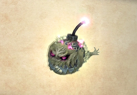 Bestiary screenshot of a Purobolos