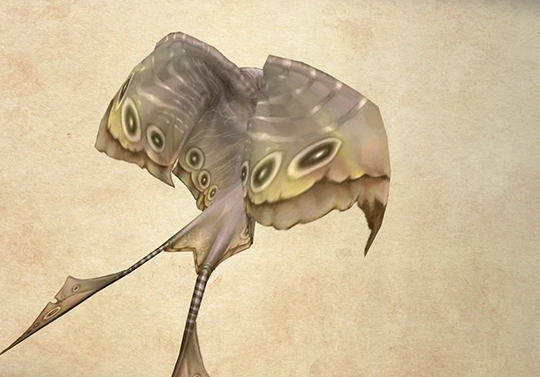 Bestiary screenshot of a Pyrolisk